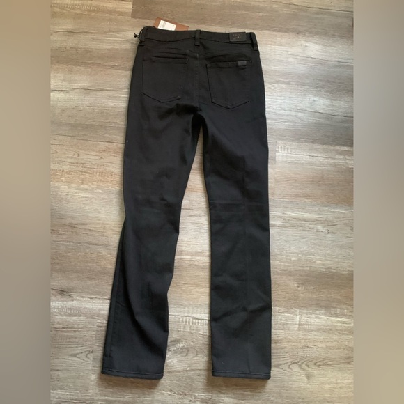 NWT 7 For All Mankind Jen7 Skinny Jeans Slim Straight Black New Size 27 Size 2 - Picture 7 of 9